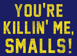 Direct quote from the 1993 film sandlot. You Re Killin Me Smalls T Shirt Snorgtees Favorite Movie Quotes Killin Me Smalls Words
