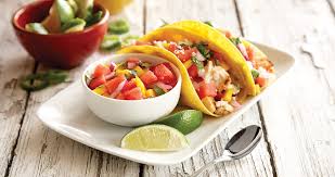 To assemble the tacos, arrange two tortillas on each individual plate. Grilled Fish Tacos With Watermelon Pico De Gallo Our State