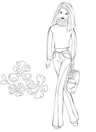 They really don't make outfits like this anymore. Barbie Paper Doll Coloring Pages Colorine Net 17130 Free Coloring Library