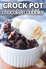Crock Pot Chocolate Cobbler Dance Around The Kitchen Recipe Chocolate Cobbler Crock Pot Desserts Easy Chocolate Desserts