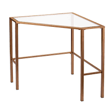 Goldmaster mini desk full specifications. White And Gold Small Corner Desk