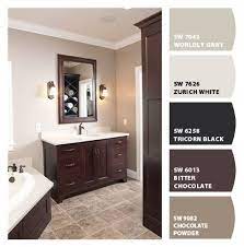 Brown Tile Bathroom