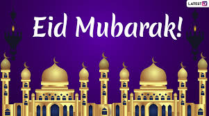 'feast of breaking the fast', ipa: Eid Mubarak 2020 Greetings Hd Images Whatsapp Stickers Urdu Shayari Facebook Quotes Sms And Gif Messages To Send On Eid Al Fitr Latestly
