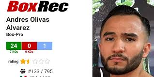 BoxRec: Andres Olivas Alvarez