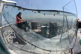 Discovering Skyspace And A Glass Slide At U S Bank Tower Us Bank Tower Sky High Downtown