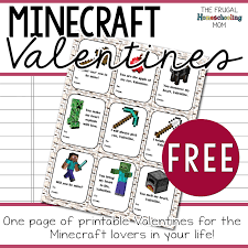 Roy mehta / taxi / getty images when you're new to homeschooling, the logistics can seem overwhelm. Free Printable Minecraft Valentines The Frugal Homeschooling Mom