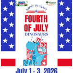 Drop-In Fourth of July Dinosaurs Craft: Children's Room