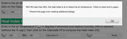 Heat Index Calculator Charts Iweathernet