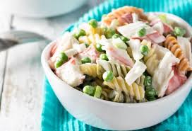 La Meilleure Recette De Salade Cremeuse De Pates Aux Fruits De Mer Recipe Seafood Salad Pasta Pasta Salad Seafood Pasta