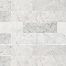This will create a very when it comes to subway bathroom tile design ideas expect to have difficulty choosing the right color as there are different colors to choose from. 4x12 Carrara White Honed Marble Subway Tile
