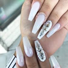 If you can't quite picture what coffin nails—also known as ballerina nails—look like, just imagine kylie. White Coffin Nails Designs For Any Occasion Crazyforus