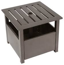 Find a wide selection of umbrella bases at great value on athome.com, and buy them at your local at home store. In Stock Sunmaster Aluminum Square Side Table With Umbrella Stand Transitional Outdoor Side Tables By California Umbrella Houzz