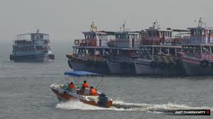 ferry capsizes off Mumbai coast ...