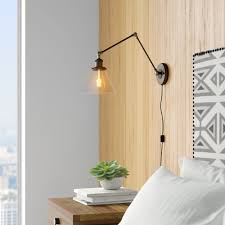 With the ability to be hardwired or plugged in an outlet, these lamps offer versatility and beauty for many areas of your home or office. Plug In Wall Sconces Free Shipping Over 35 Wayfair