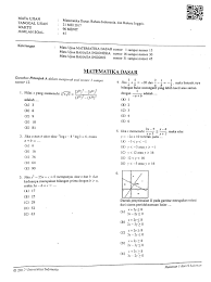 Nah sebentar lagi ada jalur selain utbk nih. Fawwaz Al Muzani Soal Simak Ui Matematika Dasar Tahun 2017