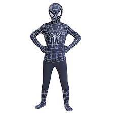 New (other) c $33.77 to c $35.68. The Black Spiderman Costume For Kids Black Spider Man Superhero Bodysuit Lycra Spandex Halloween Cosplay Costumes Black Spiderman 100 Walmart Com Walmart Com