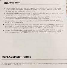 Helpful Tips Replacement Parts Helpful Hints Replacement Parts Tips