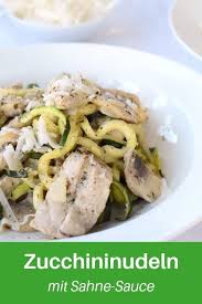 Zucchini Spaghetti Mit Sahne Pilz Sauce Rezept Rezepte Paleo Rezepte Cremige Pilzsauce