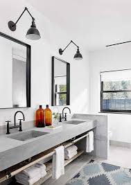 Countertops are one of the biggest expenses of a kitchen remodel, and the price for solid stone can cause quite the sticker shock! 13 Concrete Bathroom Countertop Ideas To Add Industrial Flair Hunker Badezimmer Arbeitsplatten Wohn Design Bad Inspiration