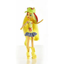 Applejack's human counterpart appears in the my little pony equestria girls film series. My Little Pony Equestria Girls Applejack Doll With Guitar Walmart Com Walmart Com