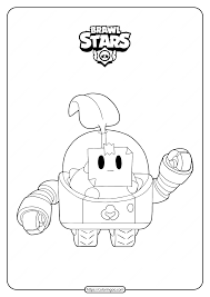 Video tutorial showing how to draw brawl stars emz taking a selfie. Free Printable Brawl Stars Sprout Coloring Pages