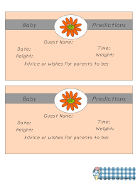 Let your guests use all their senses with this funny baby shower activity. Free Printable Baby Predictions Game For Baby Shower