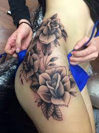 Can you get a flower tattoo on your thigh? 100 Flower Rose Thigh Tattoo Design Png Jpg 2021