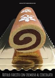 Architettando In Cucina Rotolo Farcito Con Cremoso Al Cioccolato Per Il Ca Dolci Cornetti Fatti In Casa Cibo Italiano