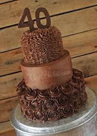 A Chocolate Chocolat 40th Birthday Cakes Birthday Cake Chocolate 40th Cake