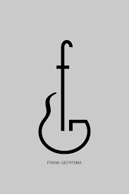 Black And White Music Logo Fg Logo Design Music Logo Design Musical Logo Design Initials Logo Design