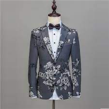 On the contrary, men's style is an art form and should be treated as such. Na50 Mens Floral Groom Wedding Suit New Style Homecoming Custom Made Men Suits Slim Fit Gray Dress Suits 3d Flowers Tuxedos Buy Western Style Tuxedo European Style Tuxedo Men Tuxedo Styles Product On