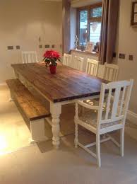 Dining Room Table Seat 10 Best Of Details About Rustic Farmhouse Shabby Chic Solid Dining Table With Bench 10 Seater Dining Table Shabby Chic Dining Room Table