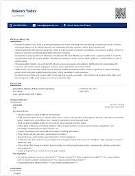 To best utilize my knowledge and skills for the in your company besides gaining more experience and to improve myself in career enhancement and looking for a new and competitive working environment. Journalist Resume Sample Ready To Use Example Shriresume
