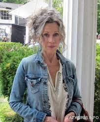 Jane Fonda Beautiful Gray Hair Gorgeous Gray Hair Long Gray Hair