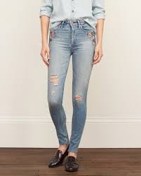 A F Women S High Rise Super Skinny Destroyed Light Wash Jeans Super Skinny Jeans Womens Skinny Jeans Super Skinny Jeans
