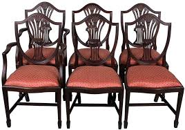 Mahogany Wheat Sheath Chair Set Ebano