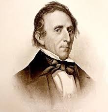 President John Tyler 1897 Victorian Photogravure Of Engraving Antique DWW1 