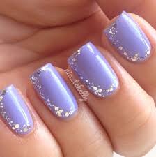 Purple designer nails look very nice when they are done with some free. Light Purple And Glitter Nails Glitter Nail Art Simple Nail Art Designs Nail Designs Glitter