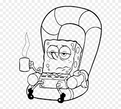 Spongebob coloring pages to print and color. Spongebob Overwhelming Fatigue Coloring Pages Spongebob Omalovanky Spongebob V Kalhotach Clipart 3886509 Pikpng