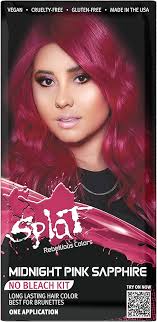 Amazon.com : Splat Midnight Semi Permanent Hair Dye Kit, 1 Application,  Includes Deep Reconstructor Conditioner, Lasts 30 Washes, No Bleach  Required, Vegan & Cruelty Free Hair Color : Beauty & Personal Care