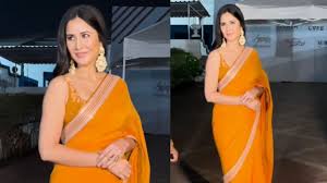 Katrina Kaif Saree Look: साड़ी में खूबसूरत दिखीं कैटरीना कैफ, शोभिता  धूलिपाला के साथ दी डांस परफॉर्मेंस ; Katrina Kaif looked beautiful in saree  gave dance performance with Shobhita ...