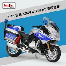 2017 bmw r1200rt police motorbike 1.0.0. 1 18 Maisto Bmw R1200rt Germany Police Motorcycle Bike Model New Ebay