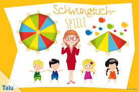Schwungtuchspiele Anleitung Ideen Zum Kindergeburtstag Talu De Schwungtuchspiele Kinder Spiele Draussen Kindergeburtstag