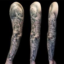 Black And Grey Tattoo Artists Uk Atlas Full Sleeve Tattoo For Men Part 2 By Steve Toth Greek Tattoos Atlas Tattoo Tattoos