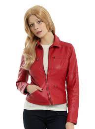Once Upon A Time Emma Red Biker Jacket Jackets Red Leather Jacket Fashion