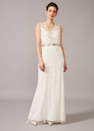 Womenwedding apparelwedding dressesplus size wedding dresses. Frida Floral Applique Wedding Dress Phase Eight