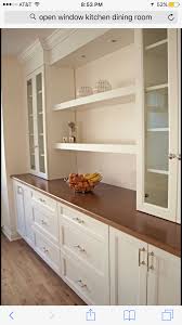 Build This All The Way To The Left On The Solid Wall I Like The Partial Cabinet Coming Down On Top Custom Dining Room Dining Room Storage Dining Room Cabinet