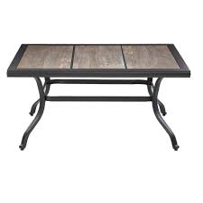 Hampton Bay Crestridge Outdoor Coffee Table Tcs41sf The Home Depot Coffee Table Outdoor Coffee Tables Patio Side Table