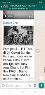 Ini Foto Almarhum Om Cia Muda, Suhu Korek Mesin 2-Tak Indonesia