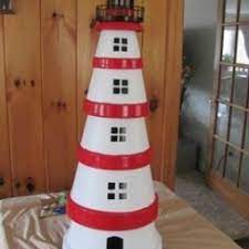 Leuchtturm aus tontöpfen | bastelanleitung. Anleitung Leuchtturm Aus Tontopfen Basteln Nettetipps De